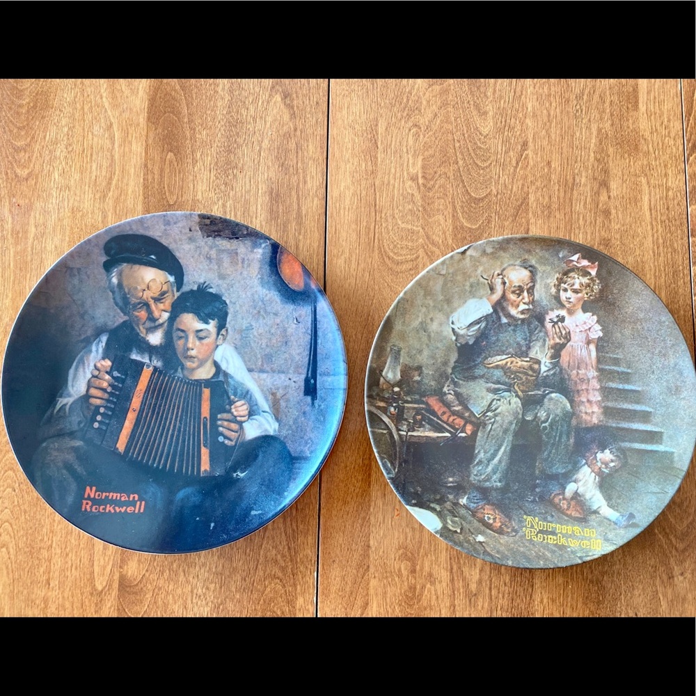 Norman Rockwell Plates (2)